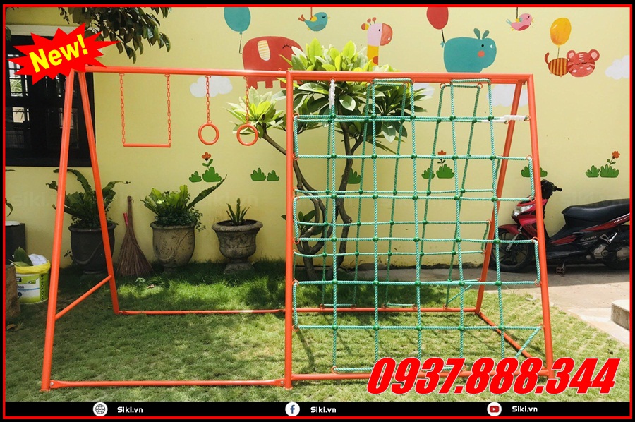 Trẻ em bao nhiêu tuổi có thể sử dụng đồ chơi thang leo mầm non?